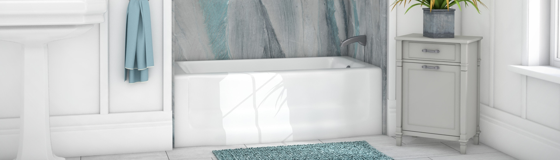 Bathtub replacement banner